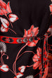 70s Disco Kleid schwarz rot