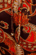 70s Discokleid orange Muster