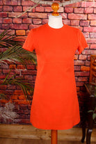 60s Minikleid orange
