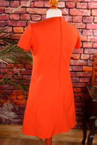 60s Minikleid orange