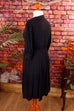 40er Jahre Kleid schwarz Tupfen