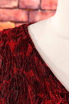 sexy Brokat Etuikleid rot