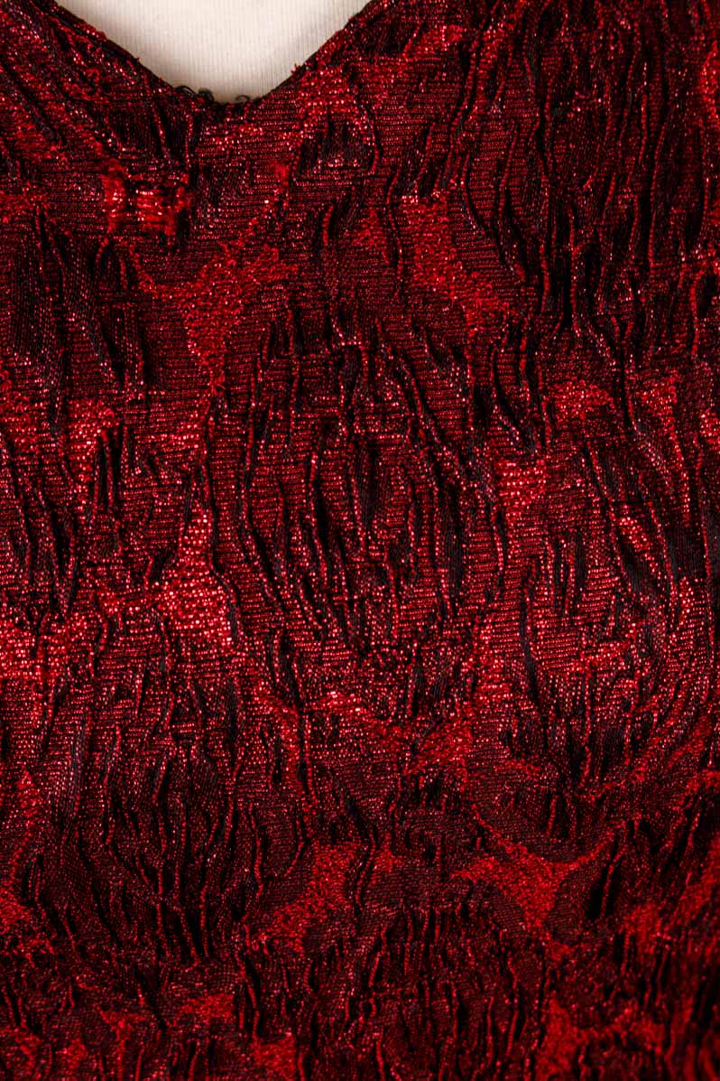 sexy Brokat Etuikleid rot