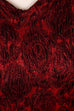 sexy Brokat Etuikleid rot