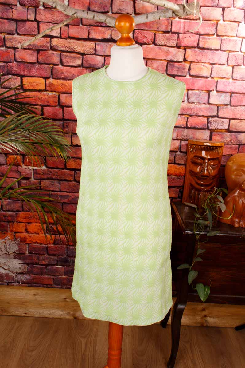 60s Shiftkleid neongrün