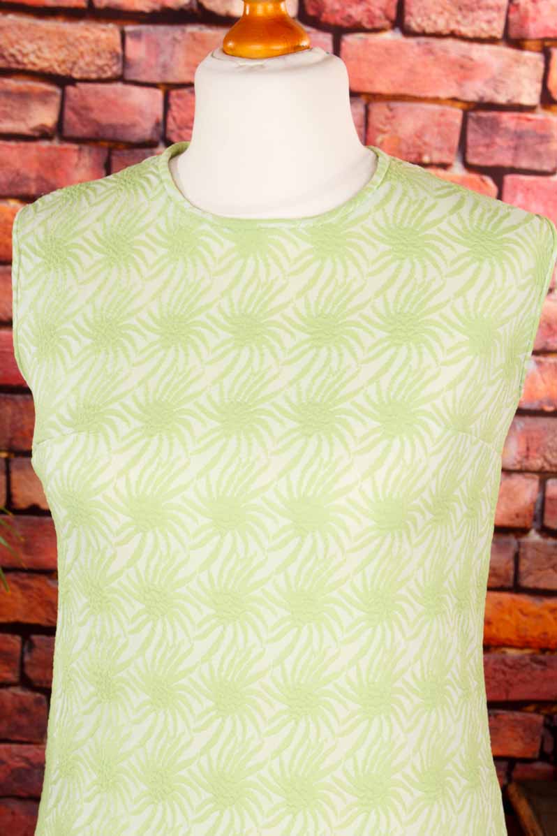60s Shiftkleid neongrün
