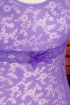 sexy Unterkleid lila Spitze
