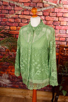 FARM Rio Green Guipire Shirt