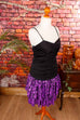 80er Partykleid schwarz pink