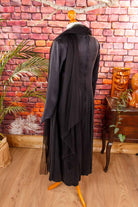 Seidenkleid schwarz + Chiffon