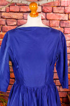 Petticoatkleid blau Taft + Plissee