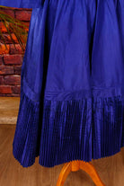 Petticoatkleid blau Taft + Plissee