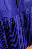 Petticoatkleid blau Taft + Plissee
