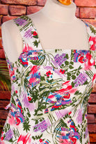 80s Sommerkleid Baumwolle