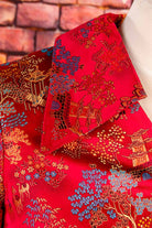 Brokat Etuikleid rot Satin
