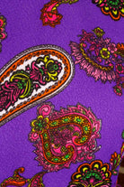 60s Disco Kleid lila Paisley