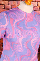 60s Disco Kleid Neon lila