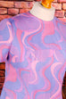60s Disco Kleid Neon lila