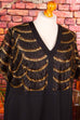 Vintage Abendkleid schwarz gold