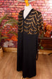Vintage Abendkleid schwarz gold