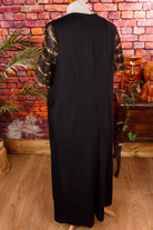 Vintage Abendkleid schwarz gold