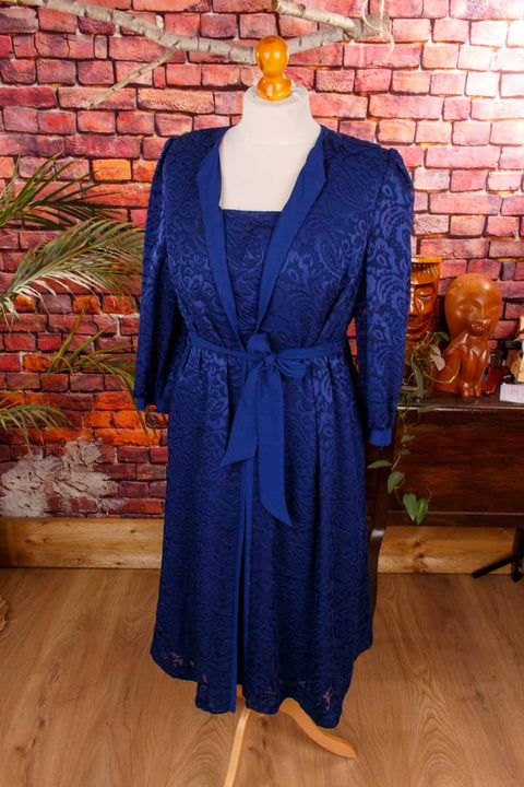 Vintage Abendkleid blau