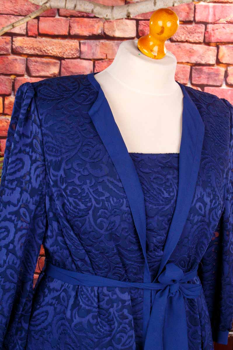 Vintage Abendkleid blau