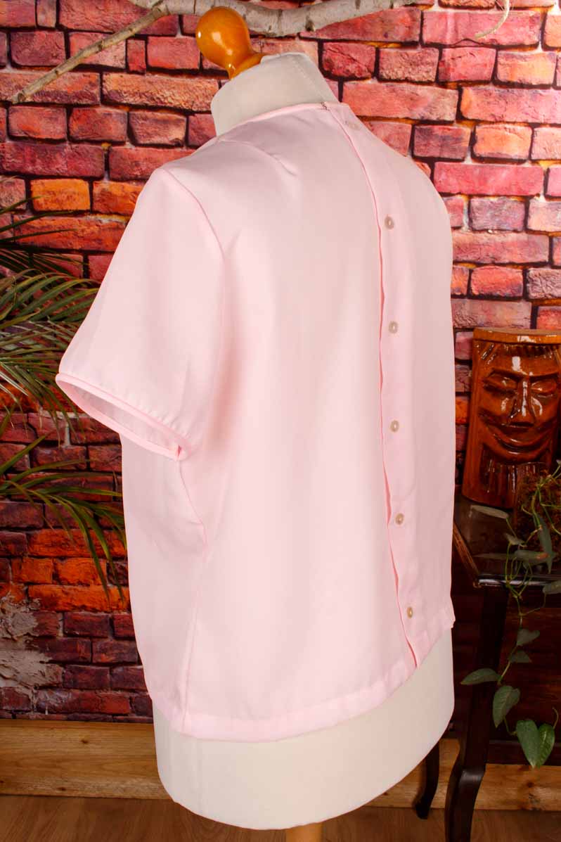 60s Bluse rosa