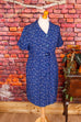 Kittelkleid blau Baumwolle