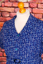 Kittelkleid blau Baumwolle