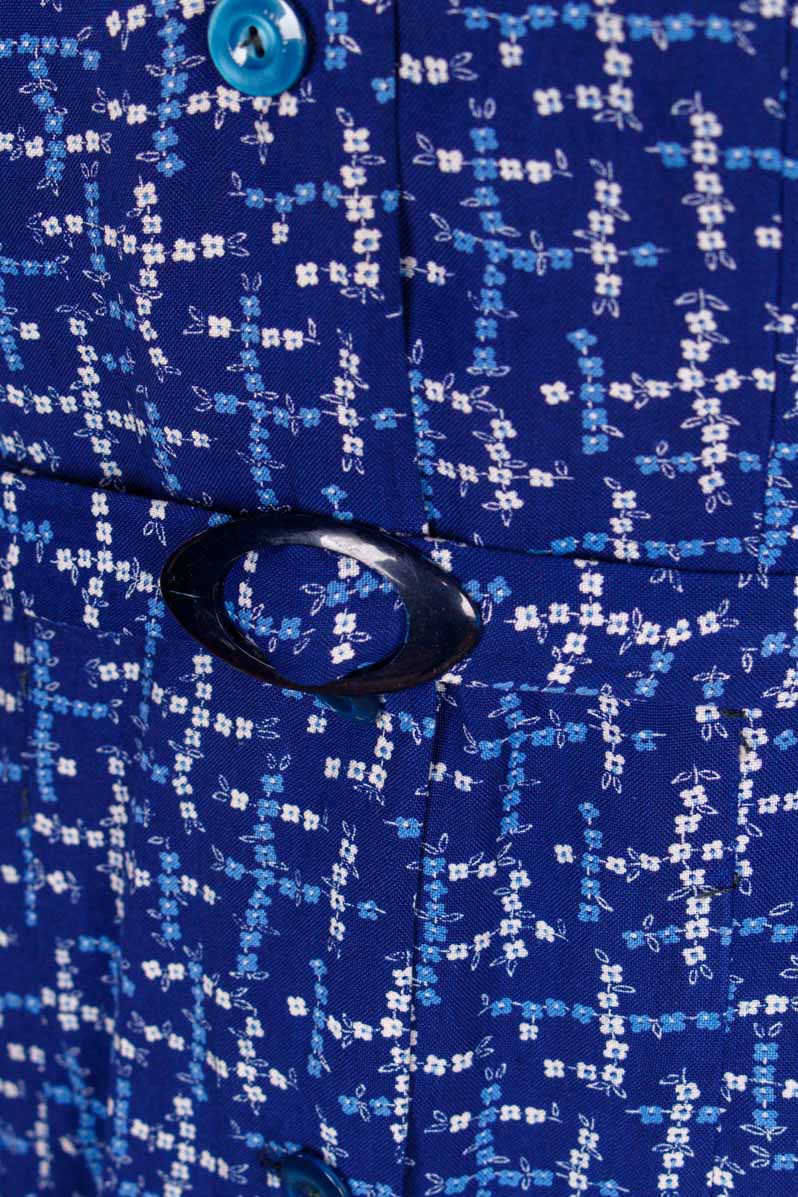 Kittelkleid blau Baumwolle