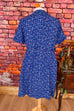 Kittelkleid blau Baumwolle