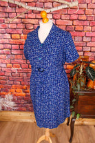 Kittelkleid blau Baumwolle