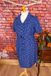 Kittelkleid blau Baumwolle