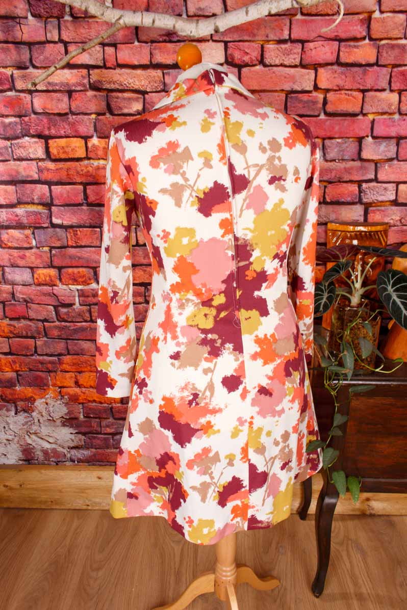 70er Schlagerkleid bunt
