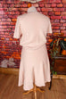 Strickkleid rosa Baumwollmix
