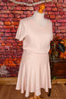 Strickkleid rosa Baumwollmix