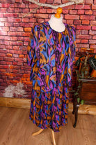 80s Kleid bunt Lagenlook
