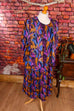 80s Kleid bunt Lagenlook