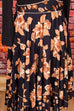romantisches Tanzkleid schwarz Blumen