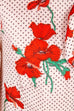 VEB Schluppenbluse Blumenmuster