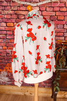 VEB Schluppenbluse Blumenmuster