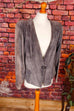 Boho Lederjacke Blazer grau