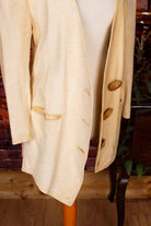 Boho Lederjacke Blazer beige