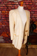 Boho Lederjacke Blazer beige
