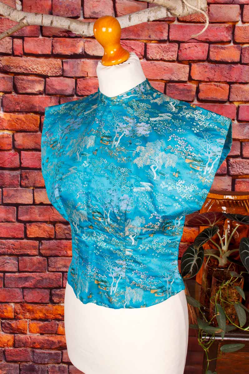 Rockabella Satin Top türkis