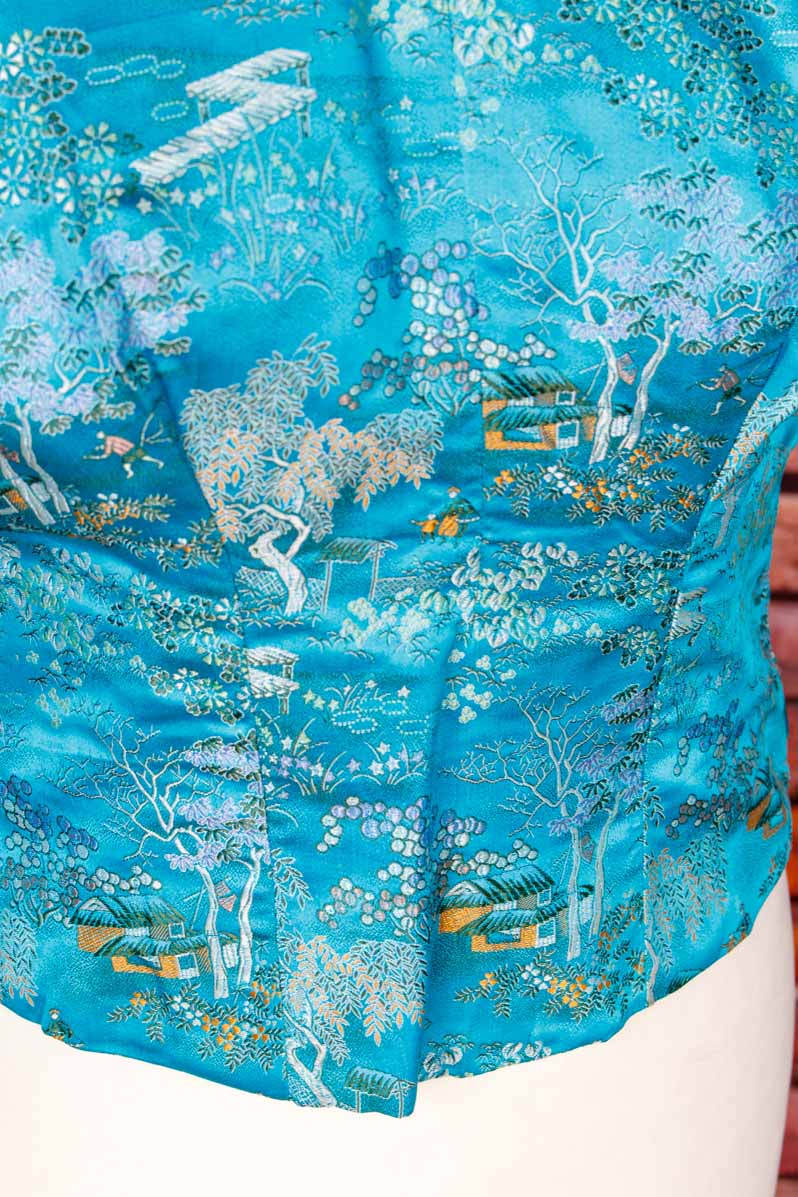 Rockabella Satin Top türkis