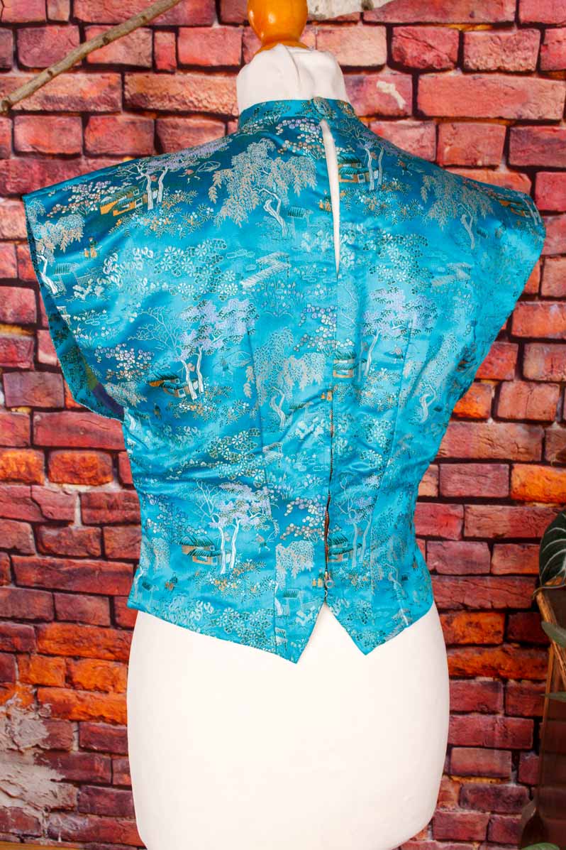 Rockabella Satin Top türkis