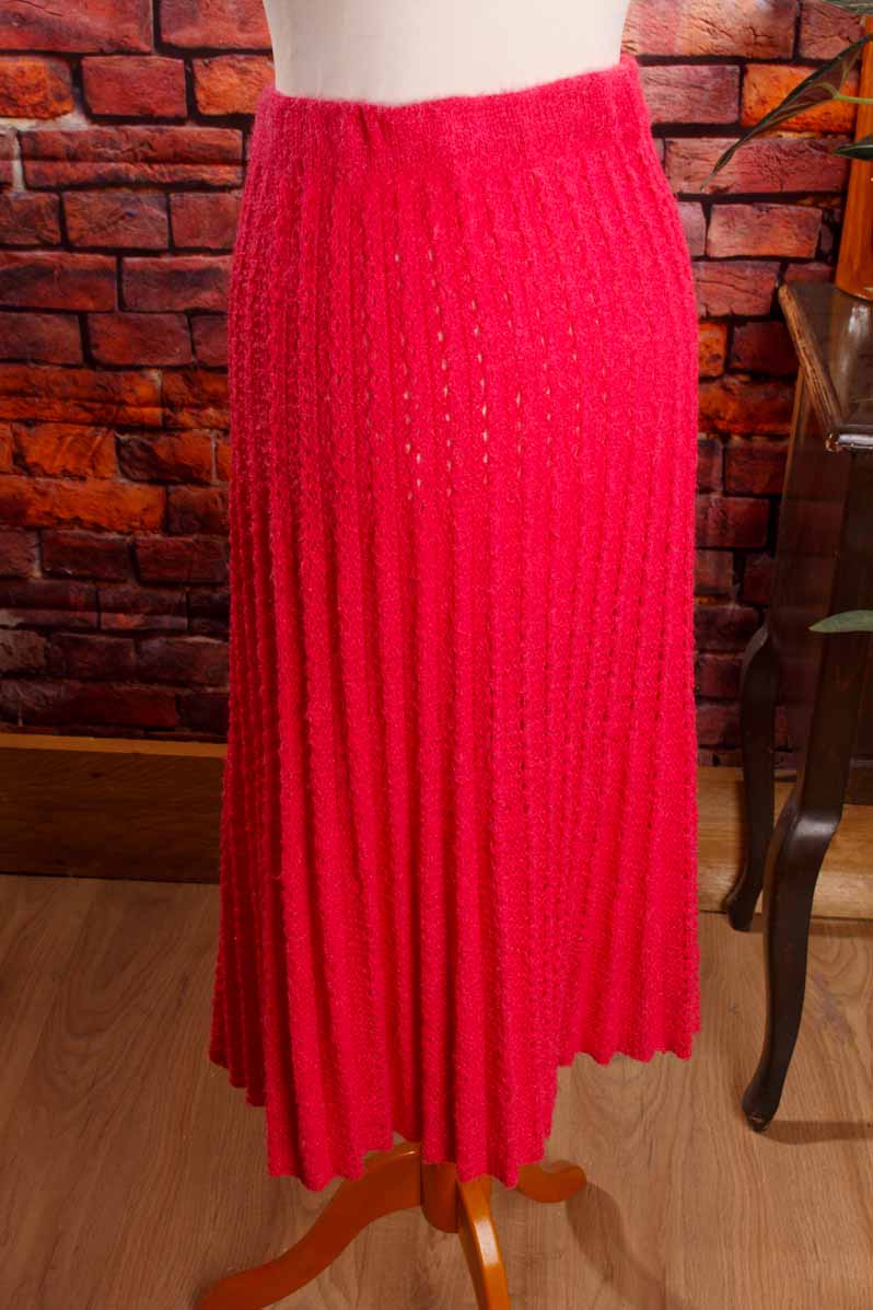 Strickrock pink Lochmuster