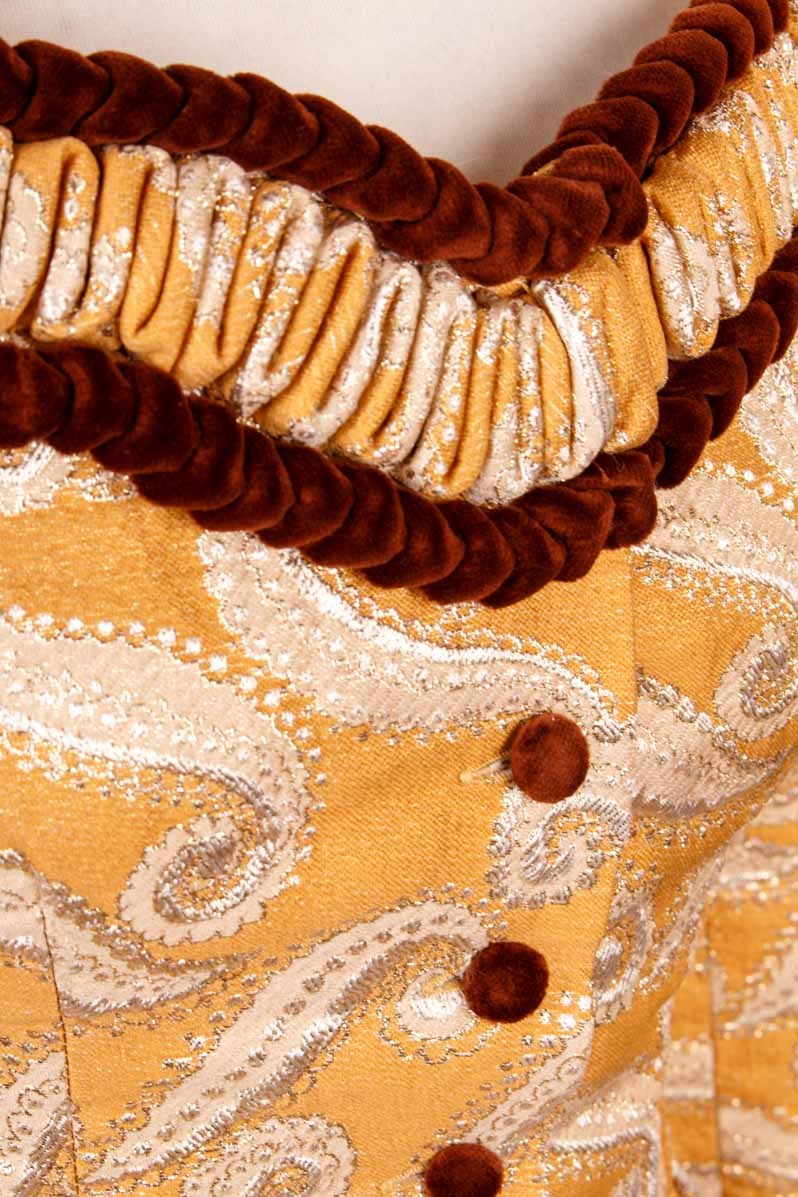Brokat Dirndl gold + Bolero